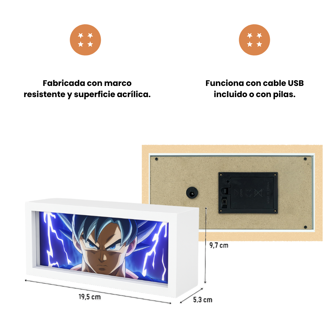 Caja de luz LED de Dragon Ball