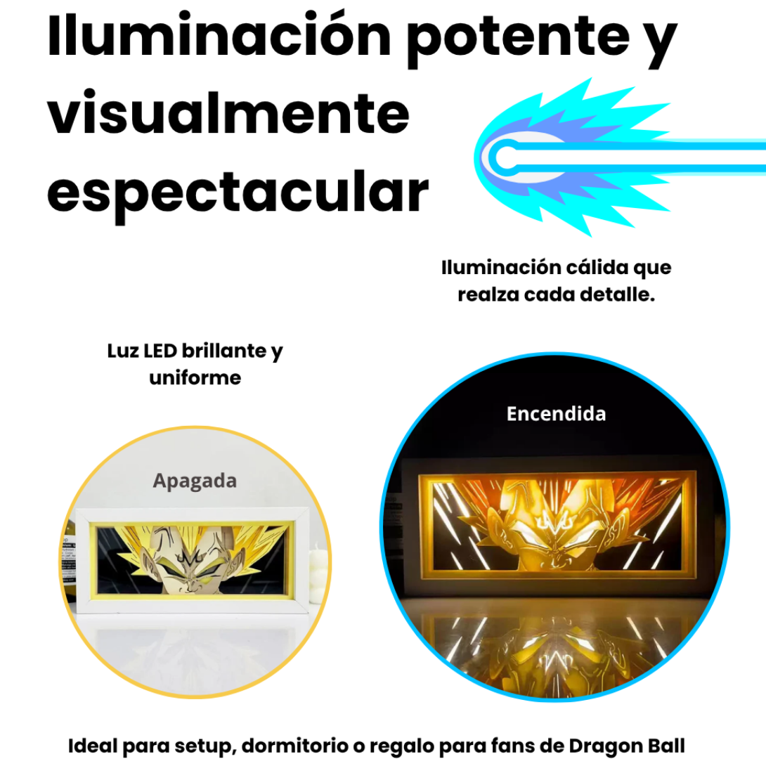 Caja de luz LED de Dragon Ball